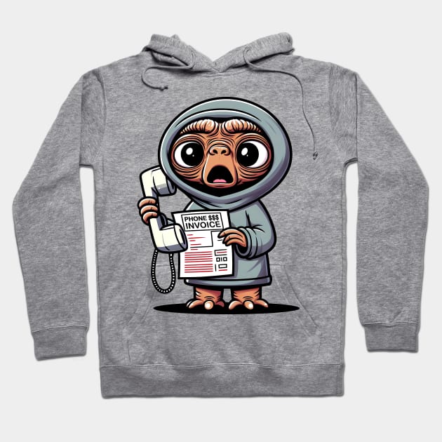 E.T. Phone invoice Hoodie by Yolanda84